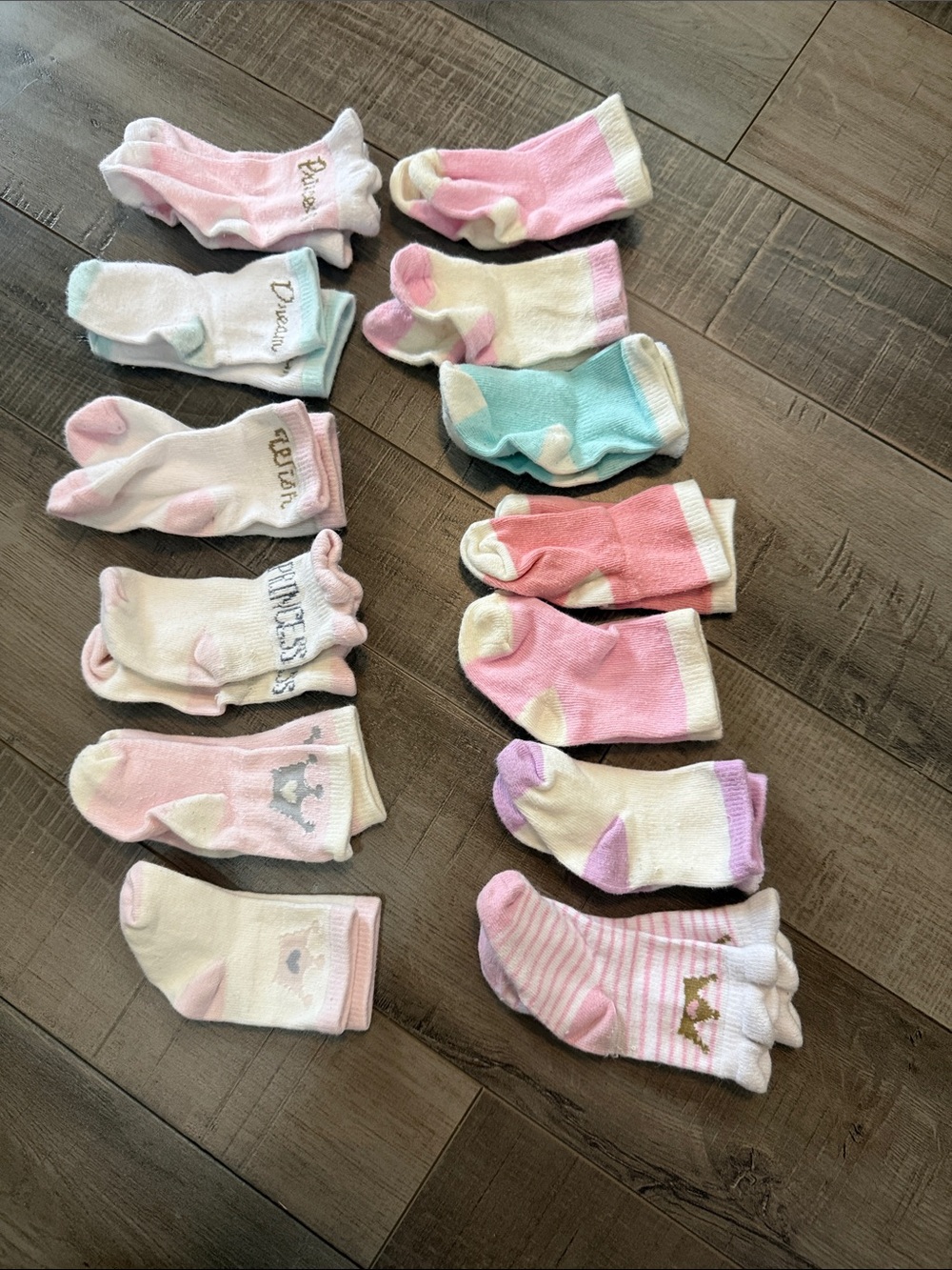 Girls' Mixed Pastel No-Show Socks Pack - Pink, White, Mint